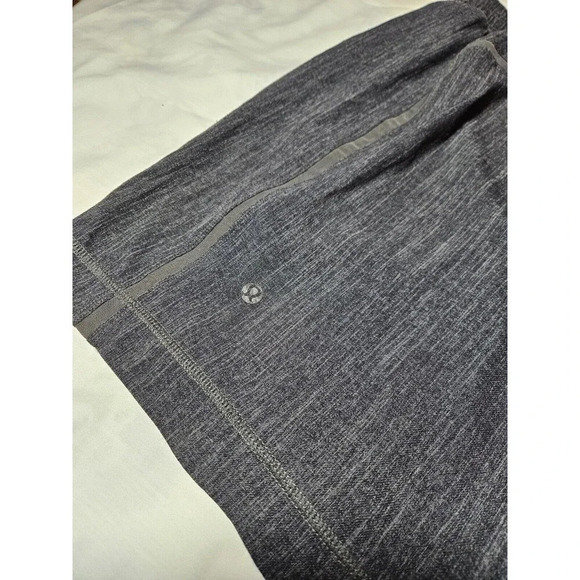Lululemon Running Shorts Men Size Large Blue Built In Brief Drawstring Dark Gray - Picture 3 of 8